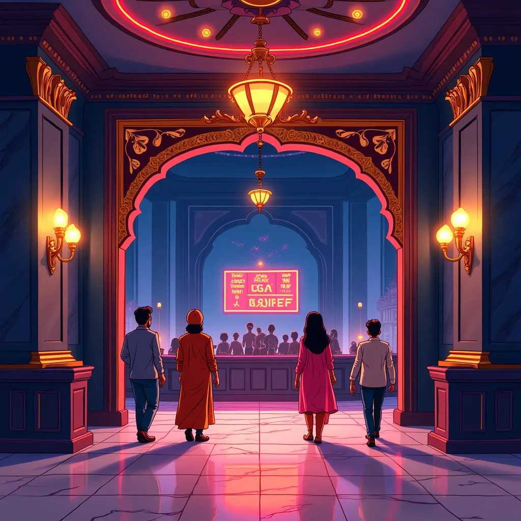 FanDuel live casino hero background with neon casino atmosphere